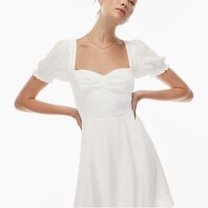 Sunday Best Tinsley White Milkmaid Puff Sleeve Mini Dress Size 8